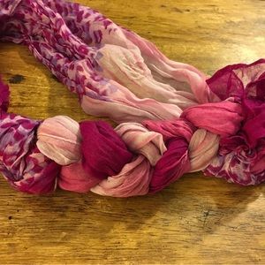 Fuschia and pink scarf